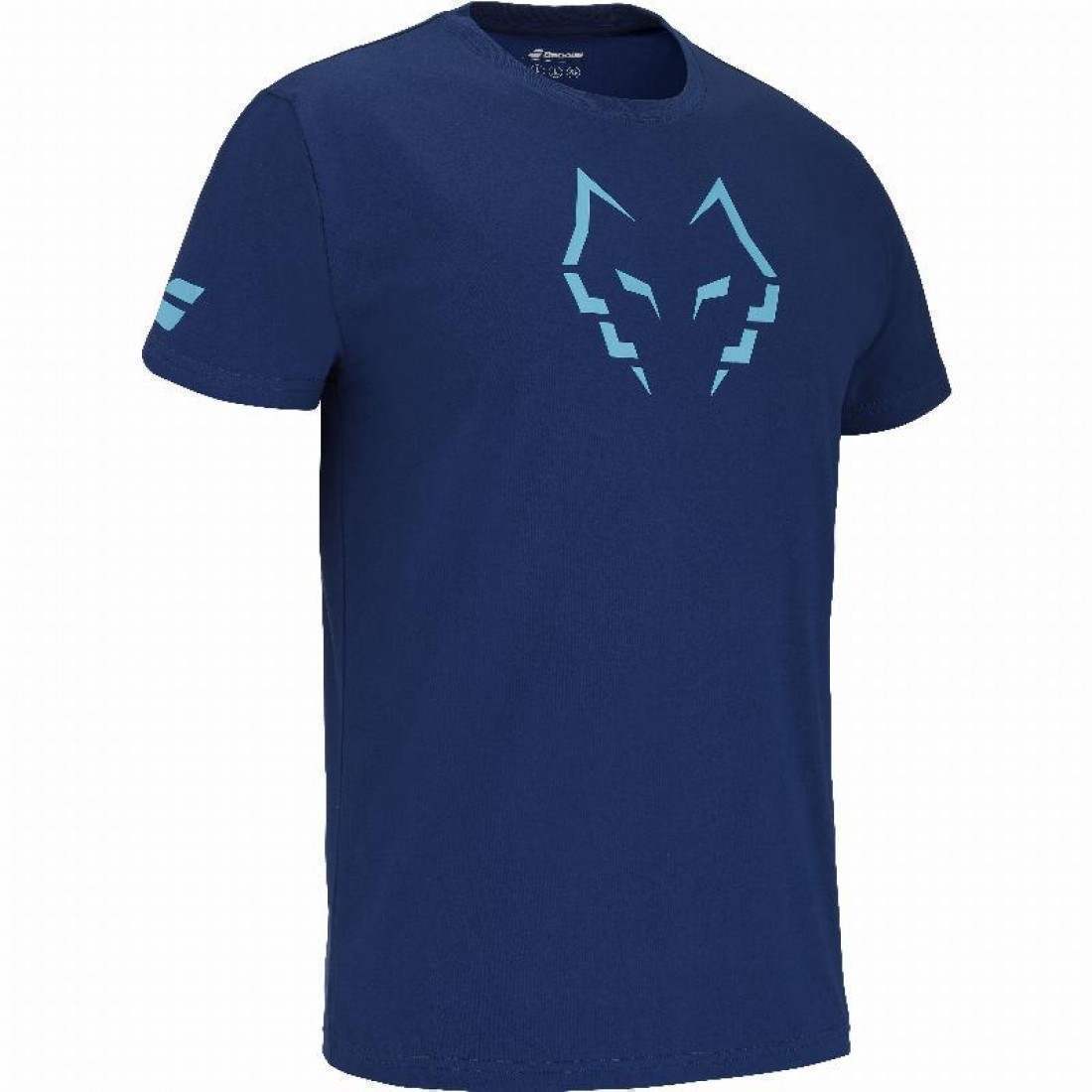 Camiseta Babolat Juan Lebron Algodon Azul Oscuro - MegaPadelStore