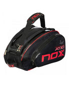 PALETERO NOX AT10 TEAM NEGRO ROJO - MegaPadelStore