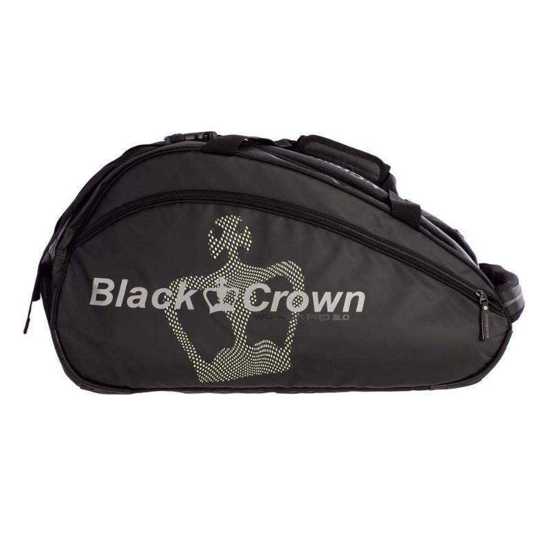 Paletero Black Crown Wonder Pro 2.0 Negro Amarillo Fluor - MegaPadelStore