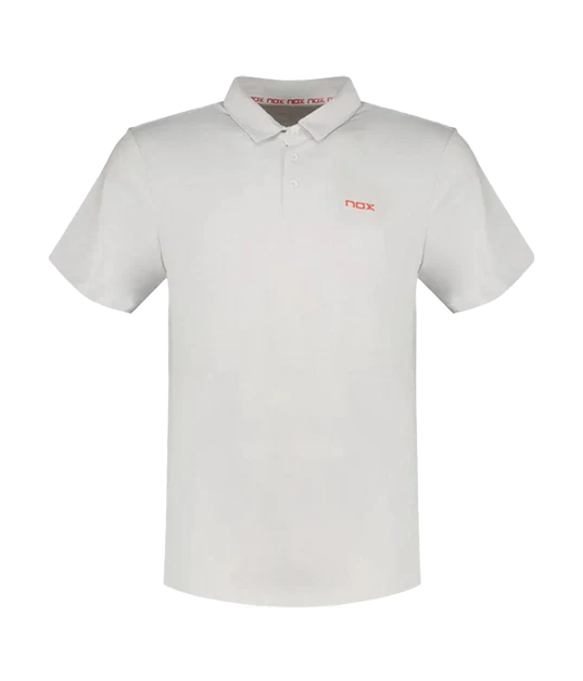 Polo NOX Team Regular Blanco 2024 - MegaPadelStore